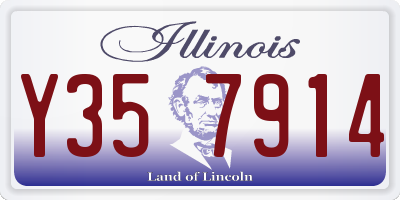 IL license plate Y357914