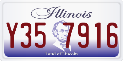 IL license plate Y357916