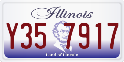IL license plate Y357917