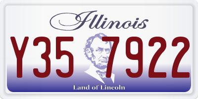 IL license plate Y357922