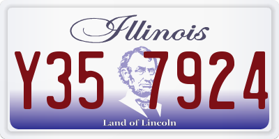 IL license plate Y357924