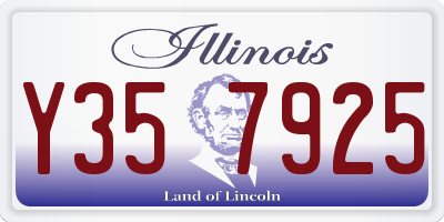 IL license plate Y357925