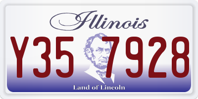 IL license plate Y357928