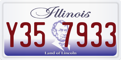 IL license plate Y357933