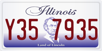 IL license plate Y357935