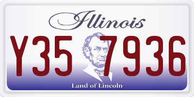 IL license plate Y357936