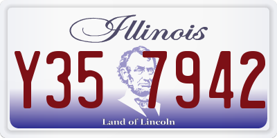 IL license plate Y357942