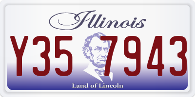 IL license plate Y357943