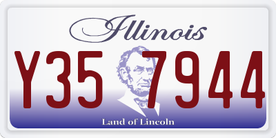 IL license plate Y357944