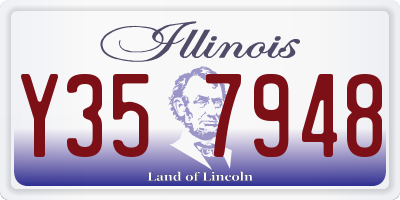 IL license plate Y357948