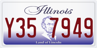IL license plate Y357949