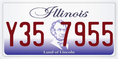 IL license plate Y357955