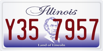 IL license plate Y357957