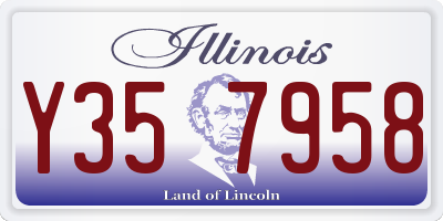 IL license plate Y357958