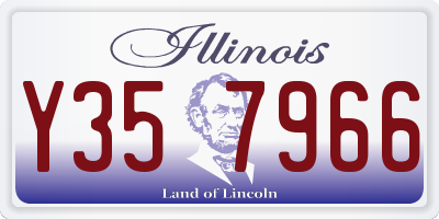 IL license plate Y357966