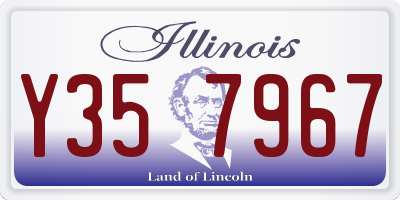IL license plate Y357967