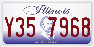 IL license plate Y357968