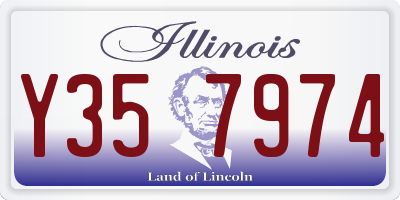 IL license plate Y357974