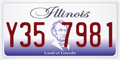 IL license plate Y357981