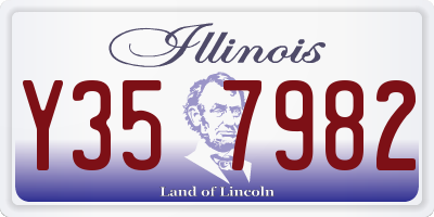 IL license plate Y357982