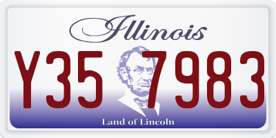 IL license plate Y357983