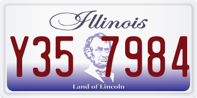 IL license plate Y357984
