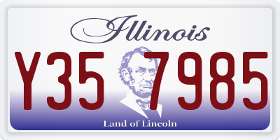 IL license plate Y357985
