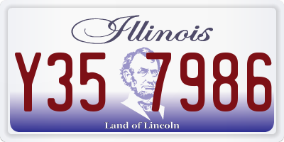 IL license plate Y357986