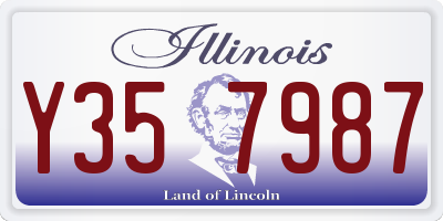 IL license plate Y357987