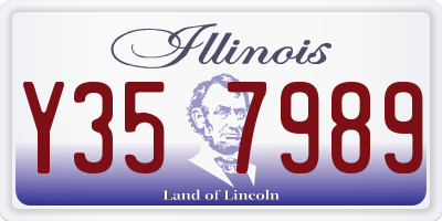 IL license plate Y357989