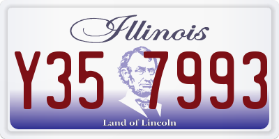 IL license plate Y357993
