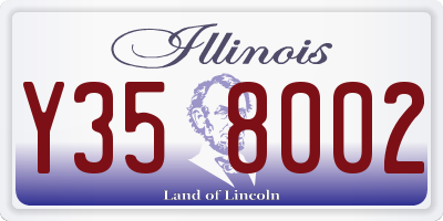 IL license plate Y358002