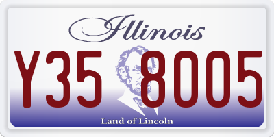 IL license plate Y358005