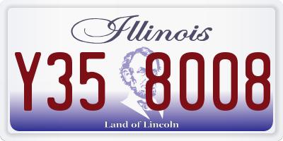 IL license plate Y358008