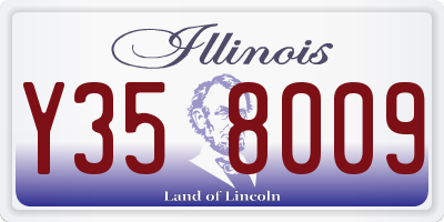 IL license plate Y358009