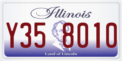 IL license plate Y358010