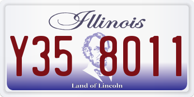 IL license plate Y358011