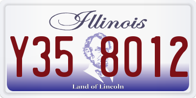IL license plate Y358012