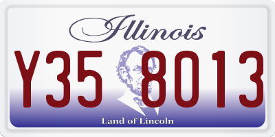 IL license plate Y358013