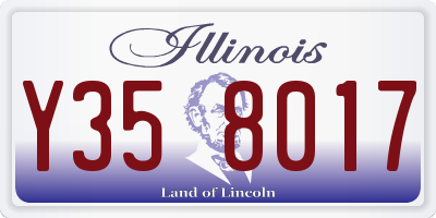 IL license plate Y358017