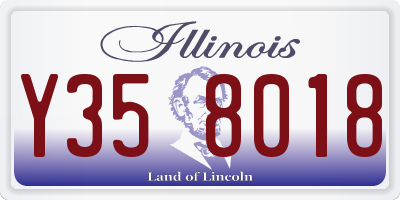 IL license plate Y358018