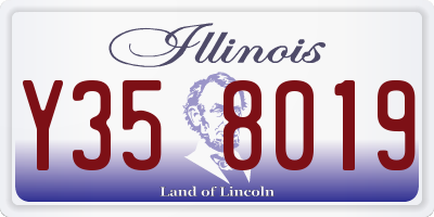 IL license plate Y358019