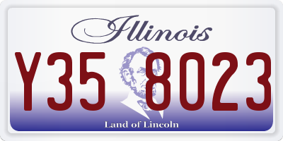 IL license plate Y358023