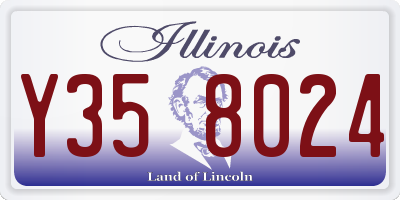 IL license plate Y358024