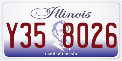 IL license plate Y358026