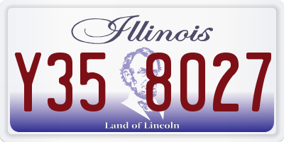 IL license plate Y358027