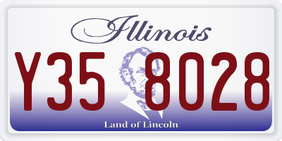 IL license plate Y358028