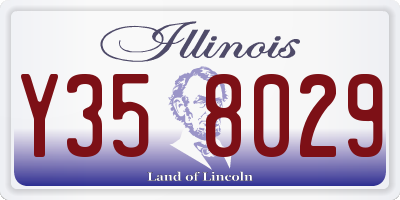 IL license plate Y358029