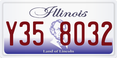 IL license plate Y358032