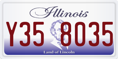 IL license plate Y358035